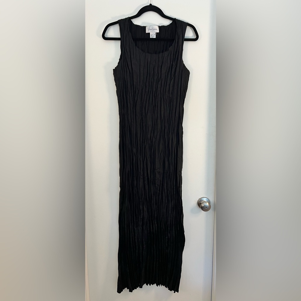 VERA CRISTINA Black Maxi Dress, Size L